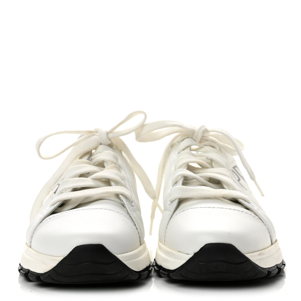 Prada Vitello Soft Logo Sneakers 36 White 3 of 10