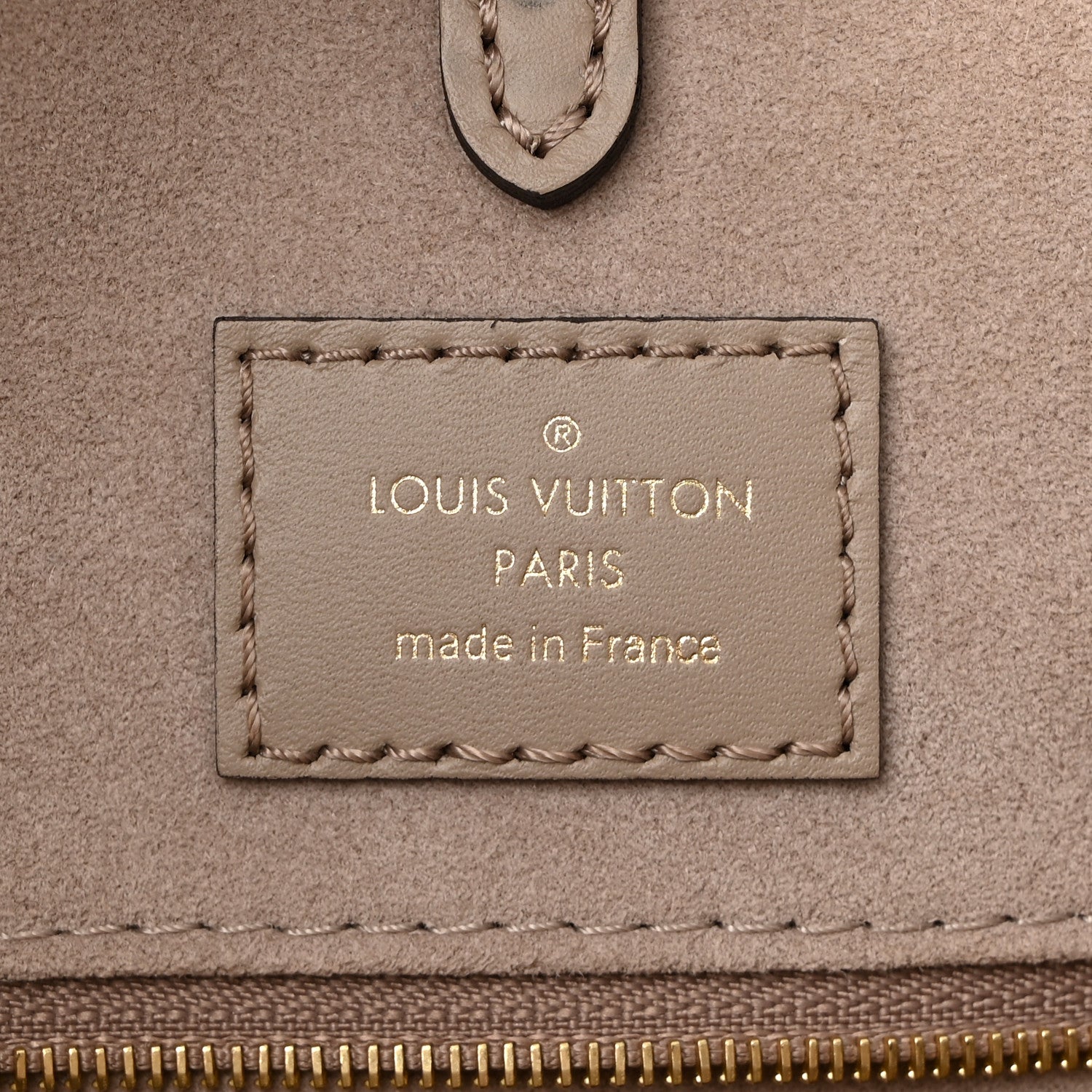 Louis Vuitton Empreinte Monogram Giant Onthego MM Tourterelle Creme 6 of 9