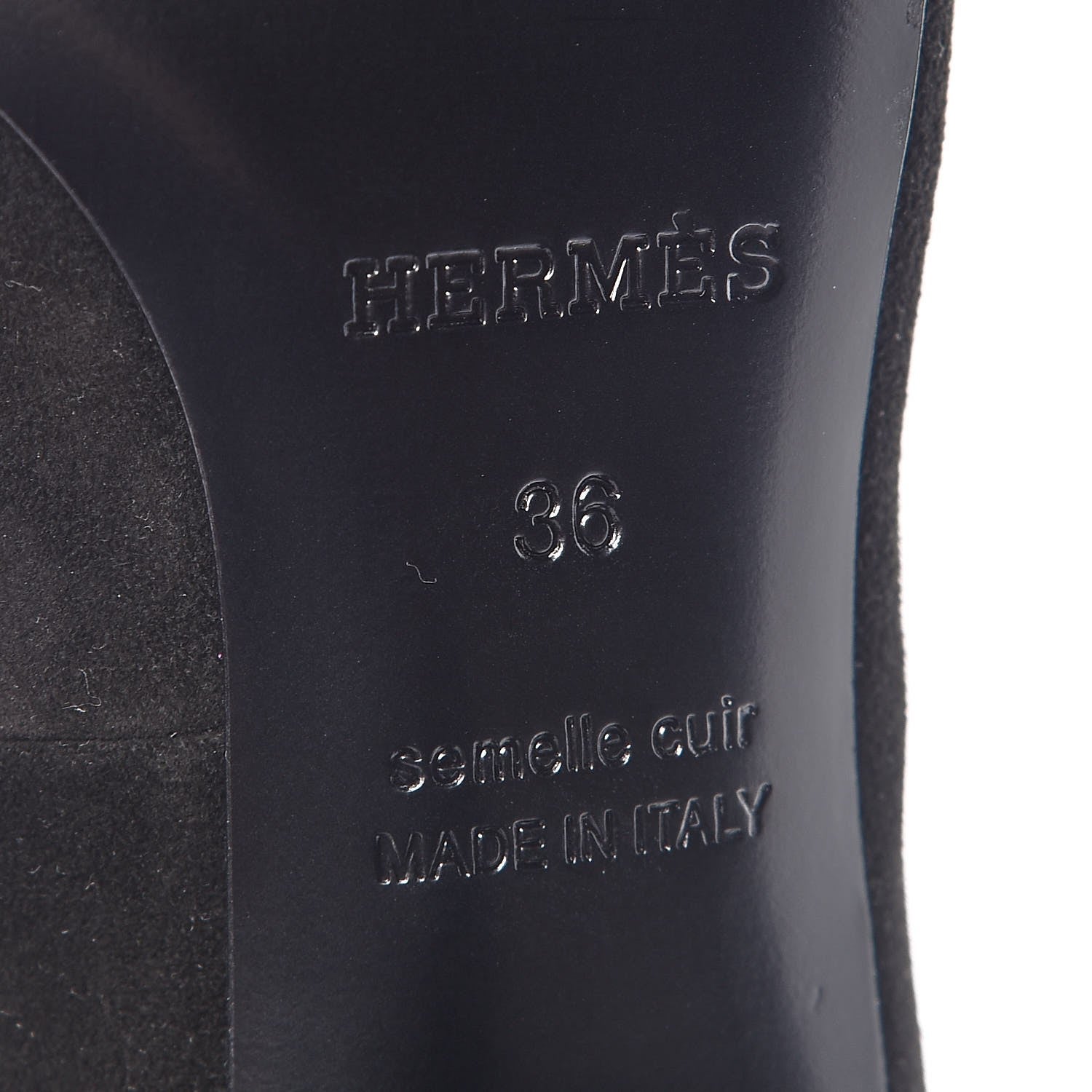 Hermes Suede Goatskin Parade Lace Up Ankle Boots 36 Black 16 of 20