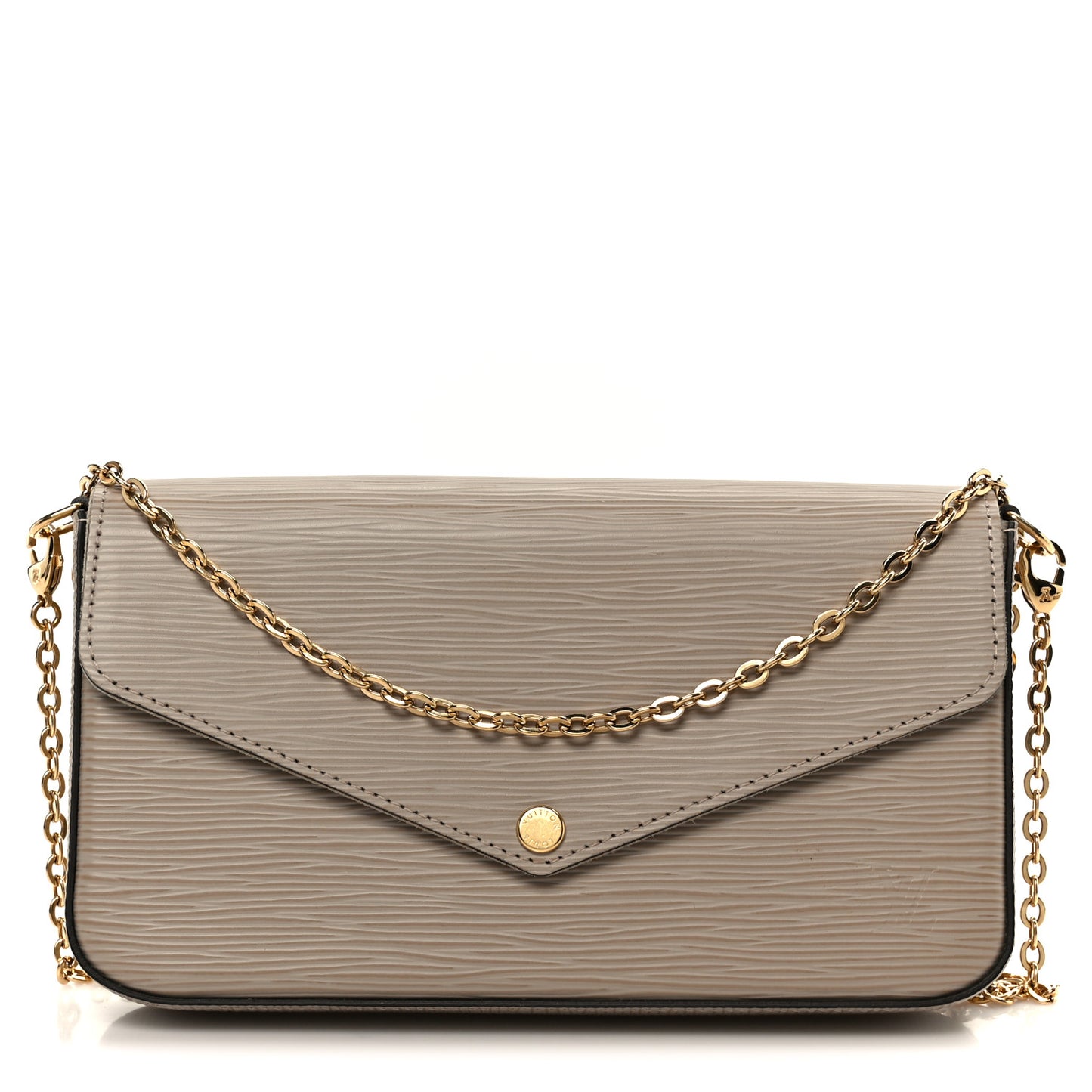 Epi Felicie Pochette Chain Wallet Galet