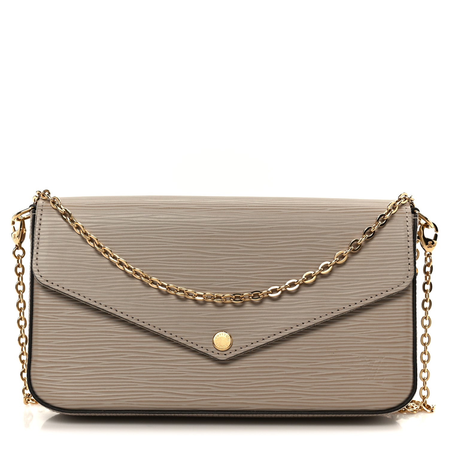 Louis Vuitton Epi Felicie Pochette Chain Wallet Galet 1 of 14