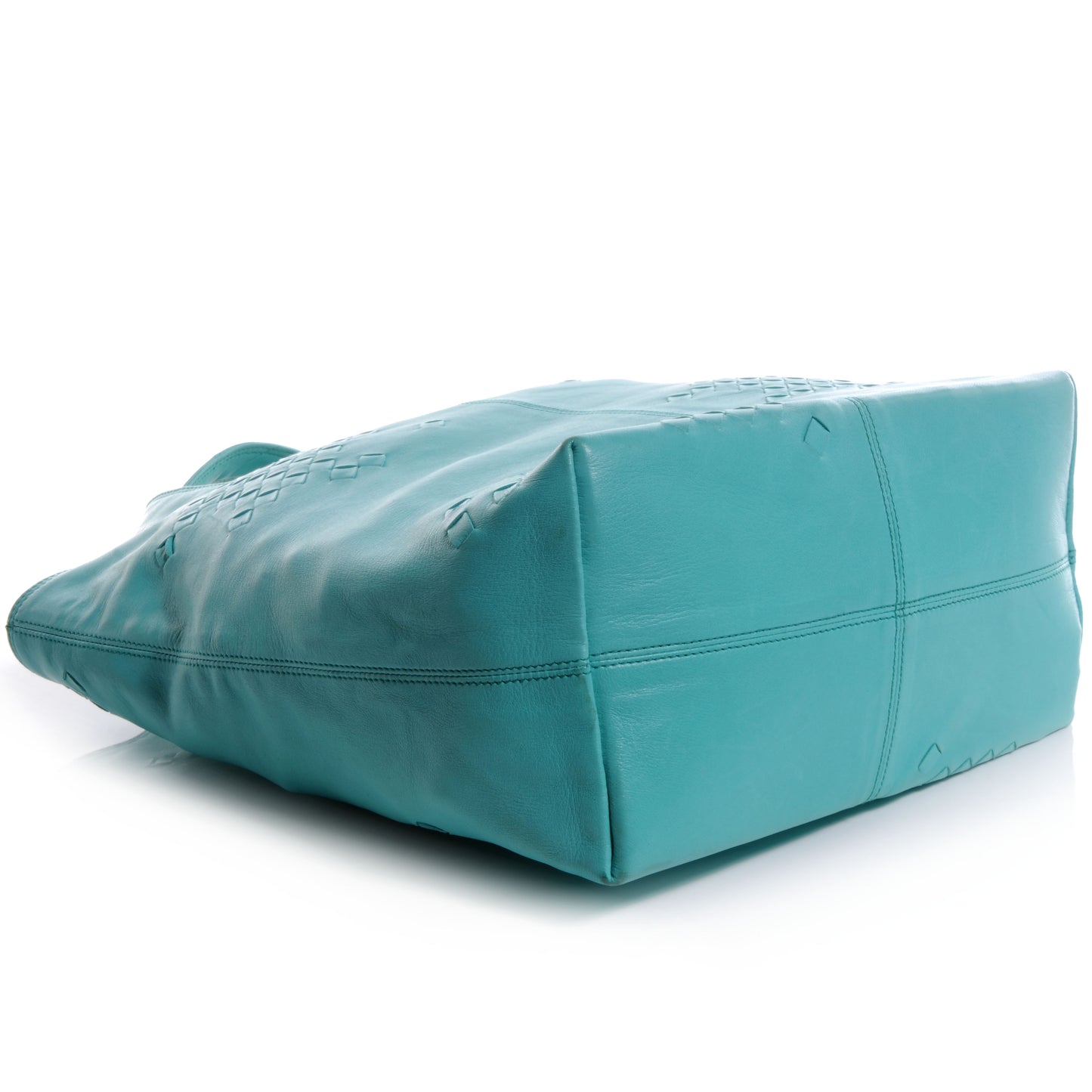 Catalano Leather Regent Tote Bag Turquoise