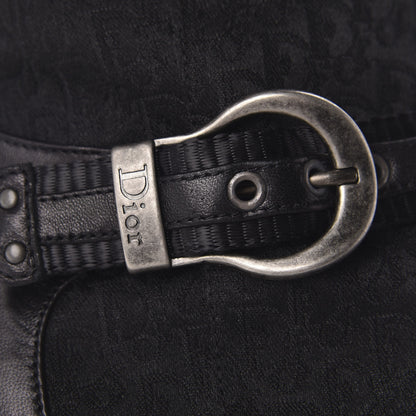 Christian Dior Monogram Buckle Tall Boots 39 Black 6 of 11