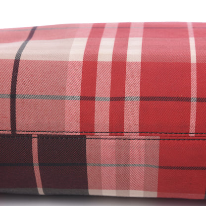 Burberry Canvas Check Tote Red 8 of 15