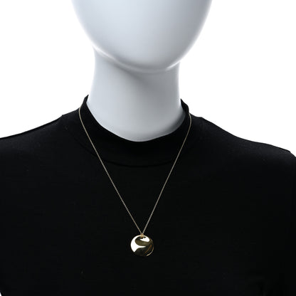 Tiffany 18K Yellow Gold Elsa Peretti Round Disc Pendant Necklace 2 of 5