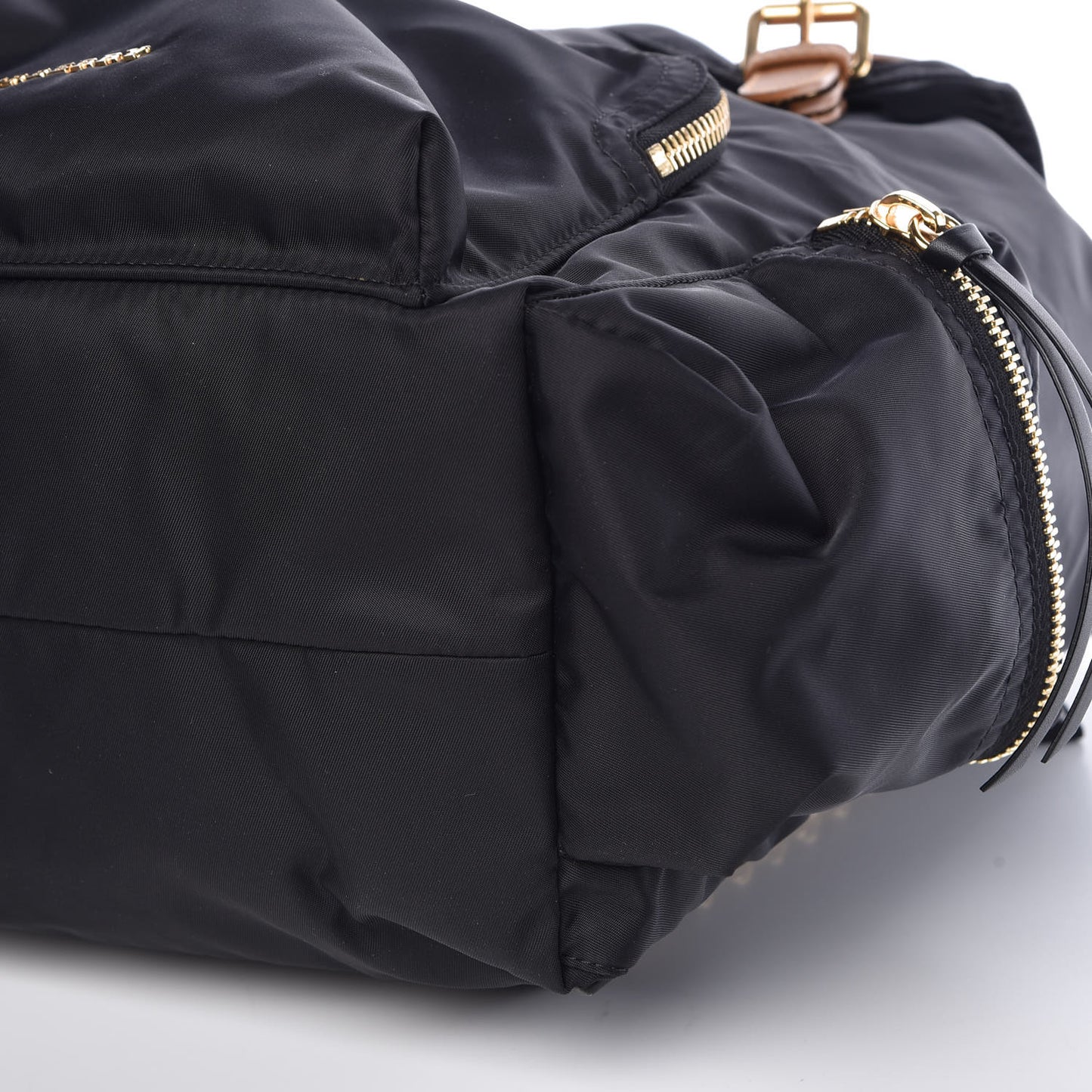 Nylon Medium Rucksack Backpack Black