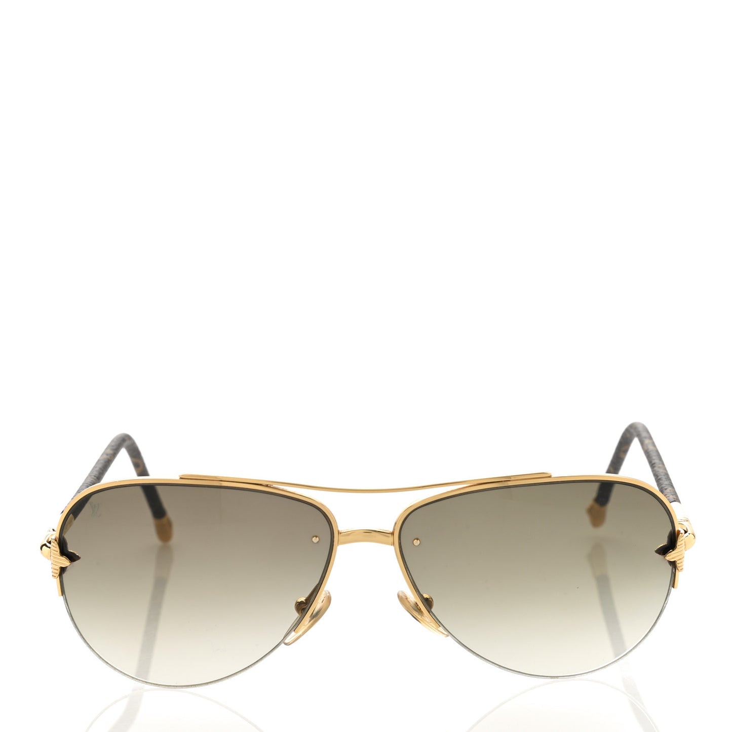 Monogram Petite Viola Pilote Aviator Sunglasses Z0571U Brown
