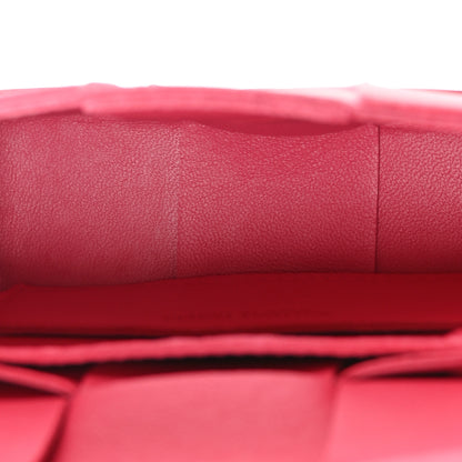 Bottega Veneta Lambskin Maxi Intrecciato Extra Mini Cassette Crossbody Bag Cranberry 5 of 9