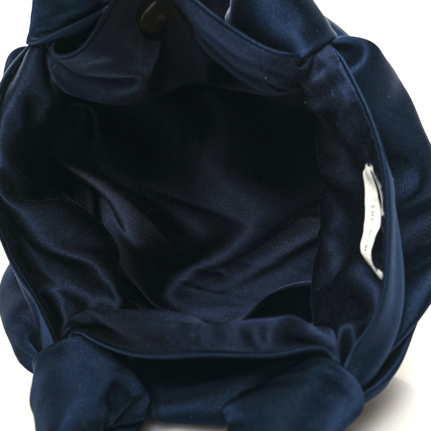 The Row Satin Small Ascot Bag Navy 1426766 – FASHIONPHILE