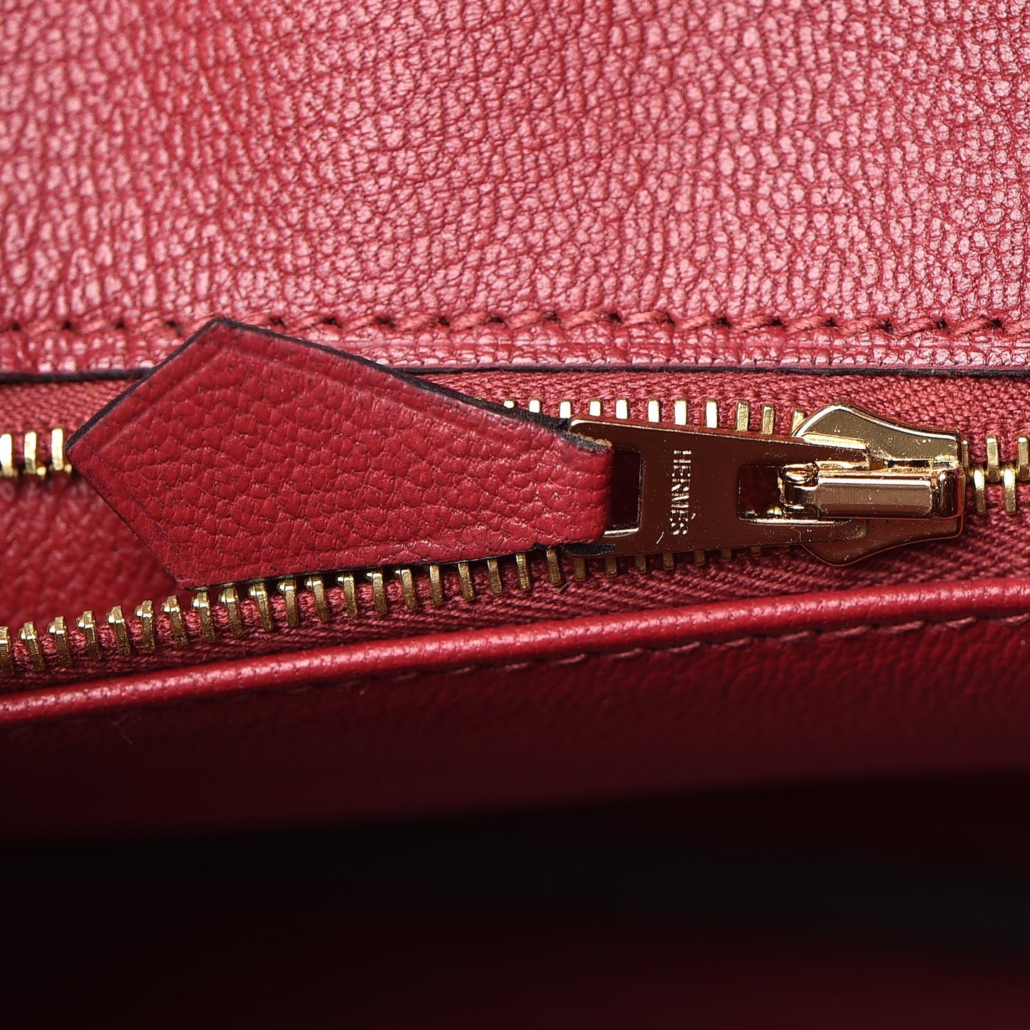 Epsom Horseshoe Birkin 25 Black Rouge Vif