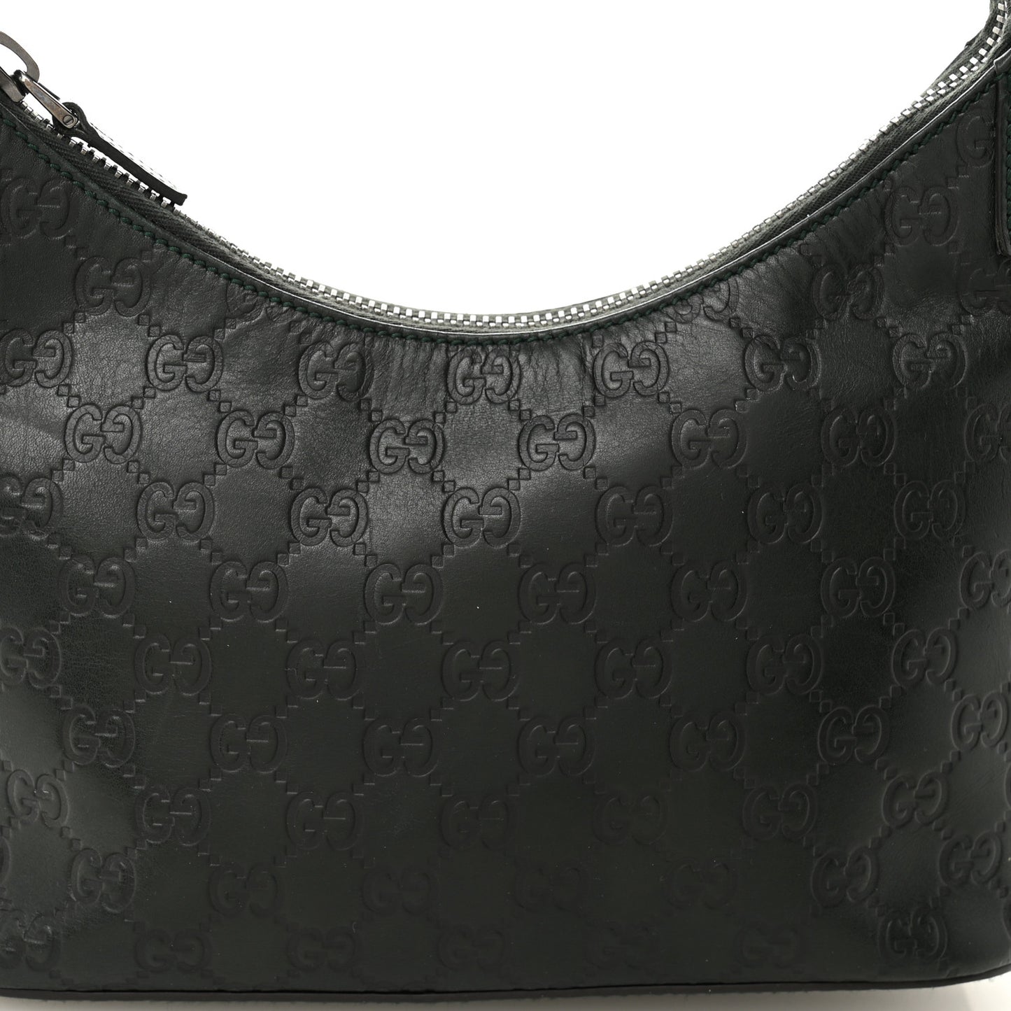 Guccissima Small Hobo Dark Green