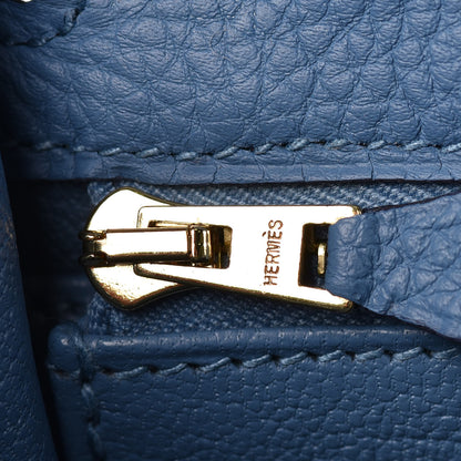 Hermes Togo Kelly Retourne 25 Azur 15 of 31