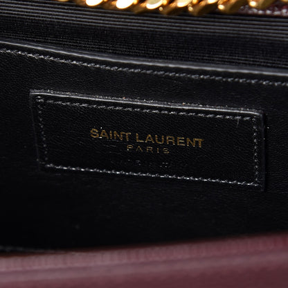 Saint Laurent Grain De Poudre Medium Classic Monogram Kate Satchel Amaranto 7 of 8