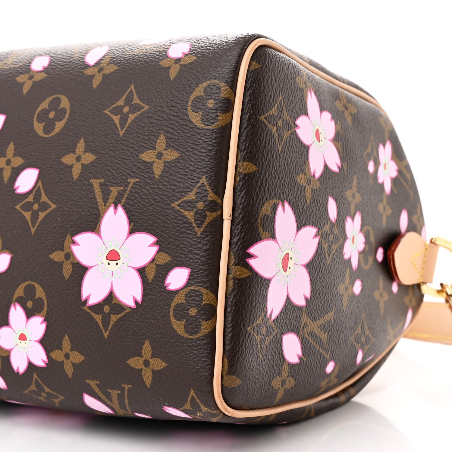 Louis Vuitton LV X TM Monogram Cherry Blossom Speedy Bandouliere 25 Sakura Brown 9 of 14