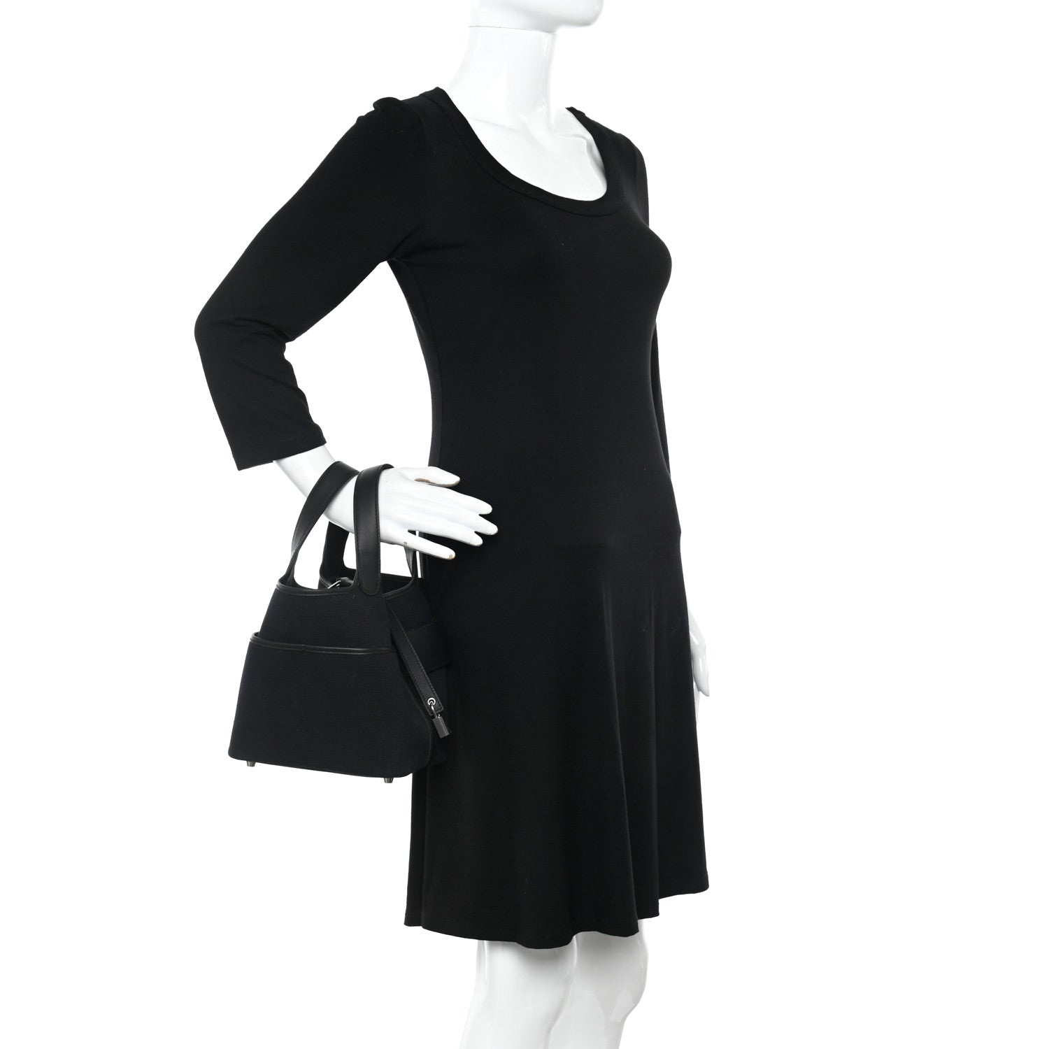 Hermes Toile Goeland Swift Cargo Picotin Lock 18 Black 2 of 11