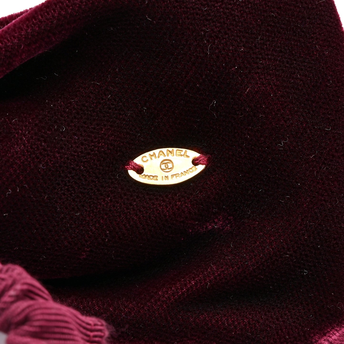 Velvet CC Hair Bow Tie Burgundy