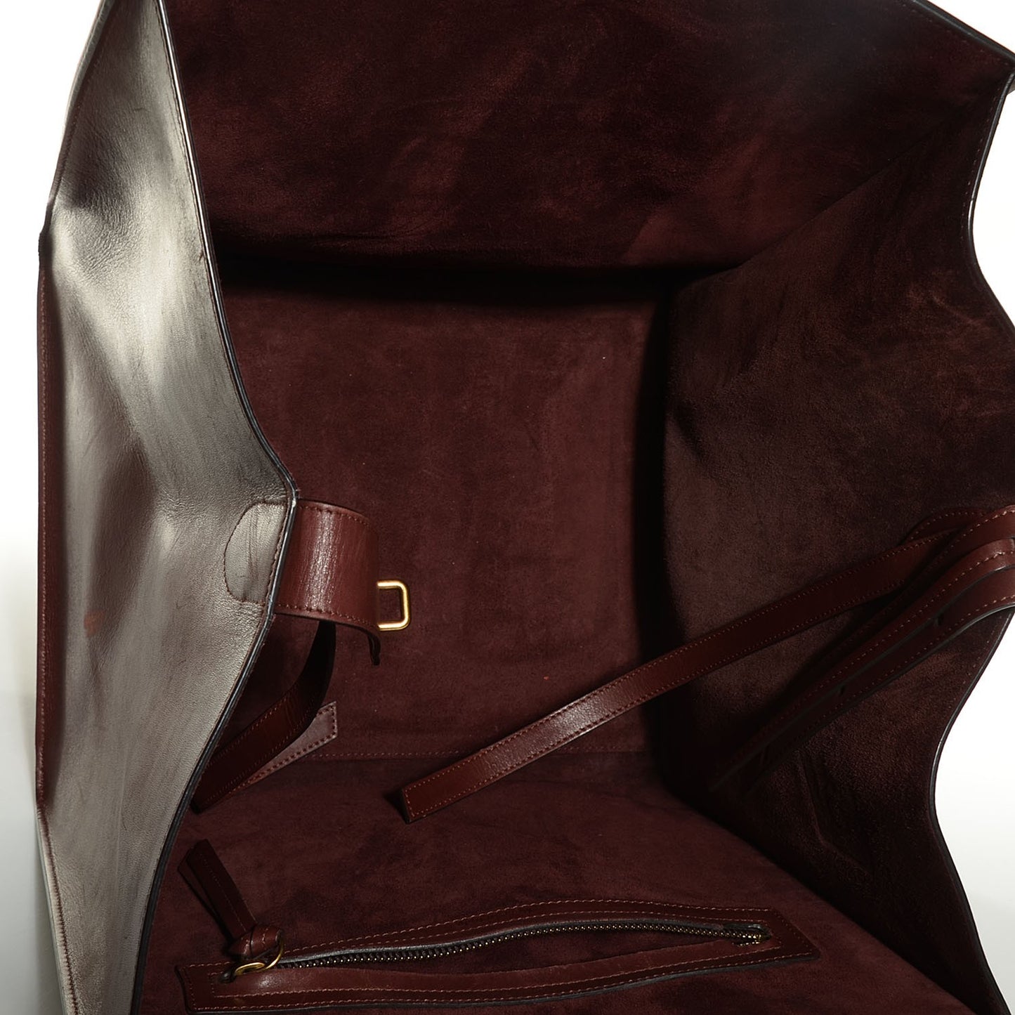 Natural Calfskin Medium Phantom Luggage Burgundy