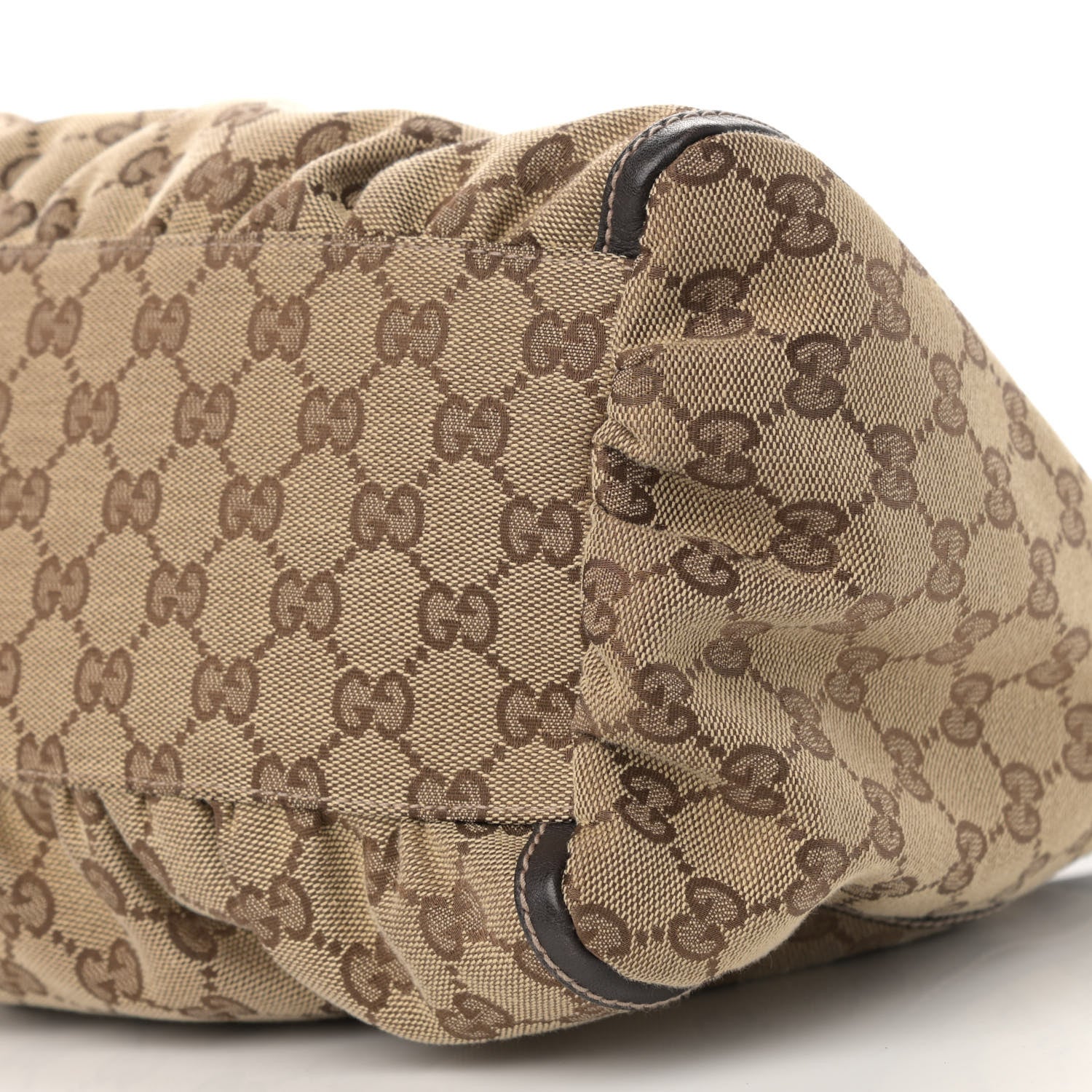 Gucci Monogram Large D Gold Hobo Dark Brown 10 of 11
