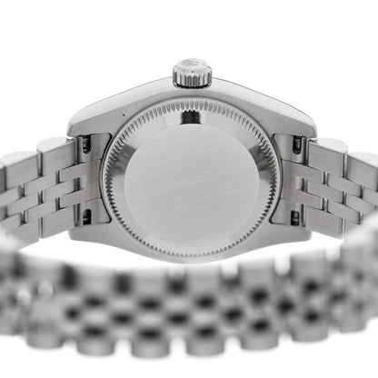 Rolex Stainless Steel 18K White Gold Diamond 26mm Oyster Perpetual Datejust Watch Silver 179174 4 of 4