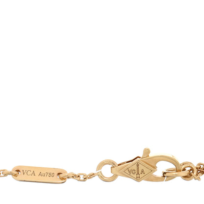 Van Cleef & Arpels 18K Yellow Gold Mother of Pearl Sweet Alhambra Bracelet 3 of 4