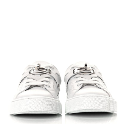 Hermes Calfskin Perforated Day Sneakers 35.5 White 2 of 9