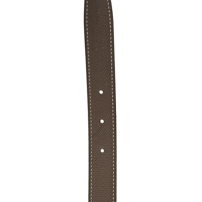 Hermes Swift Epsom 24mm Belt Strap 80 32 Jaune Ambre Etoupe 6 of 7