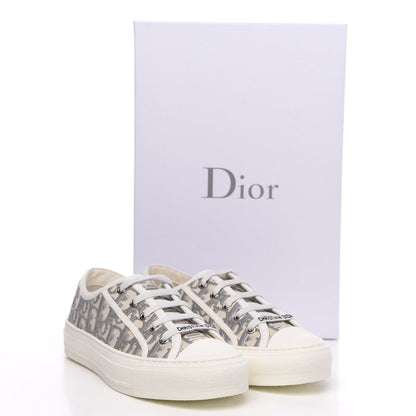 Christian Dior Canvas Oblique Walk'N'Dior Low Top Sneakers 37 Grey Stone 8 of 8