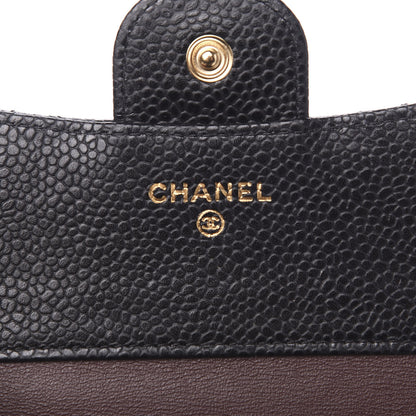 Chanel Caviar Quilted Compact Flap Wallet Black 5 of 9