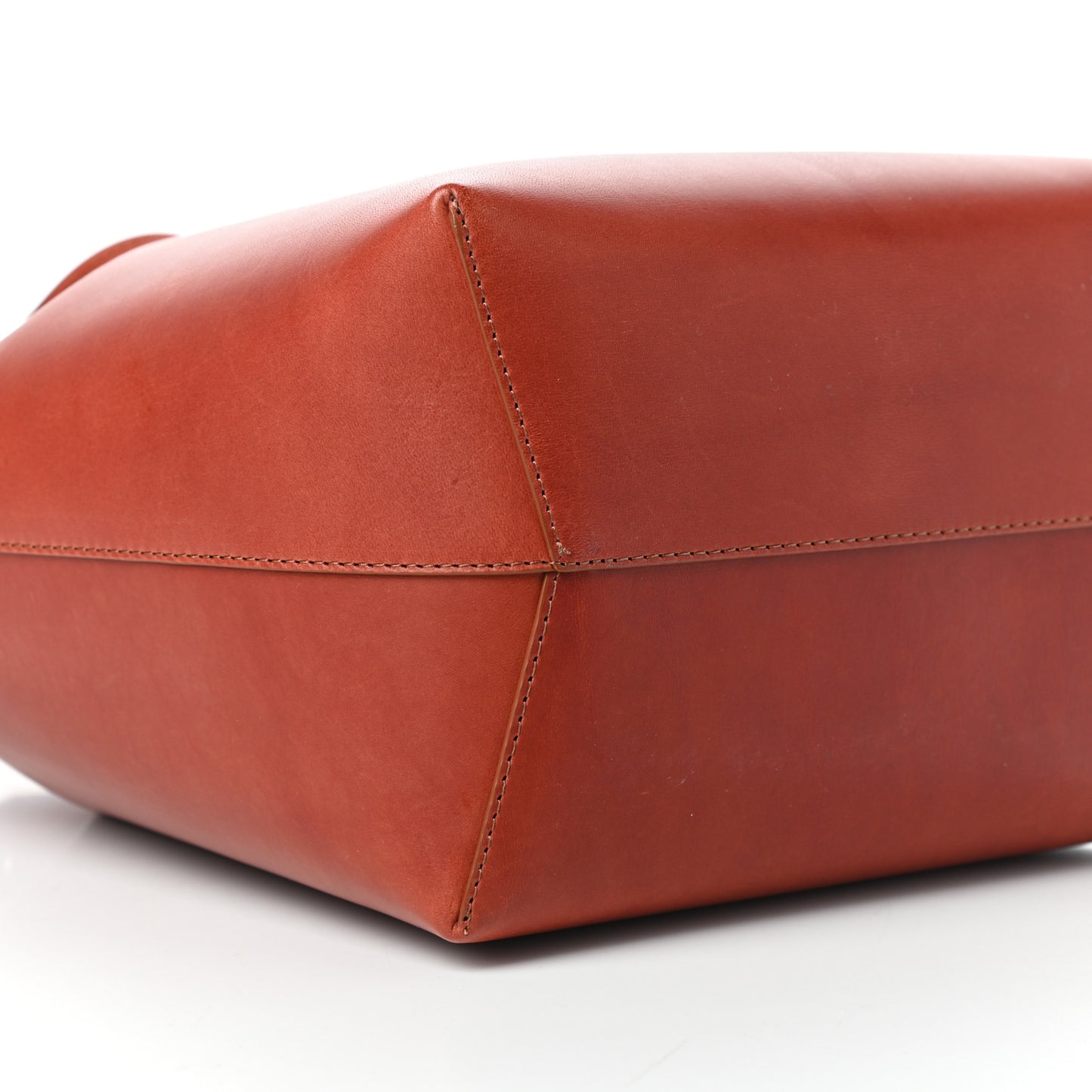 Calfskin Bucket Bag Saddle