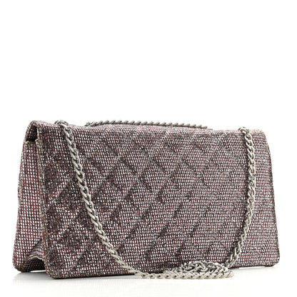 Chanel Crystal Quilted Mademoiselle Reissue 2.55 Flap Silver 3 of 14