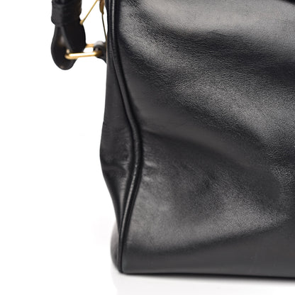 Saint Laurent Calfskin Classic Duffle 12 Black 10 of 18