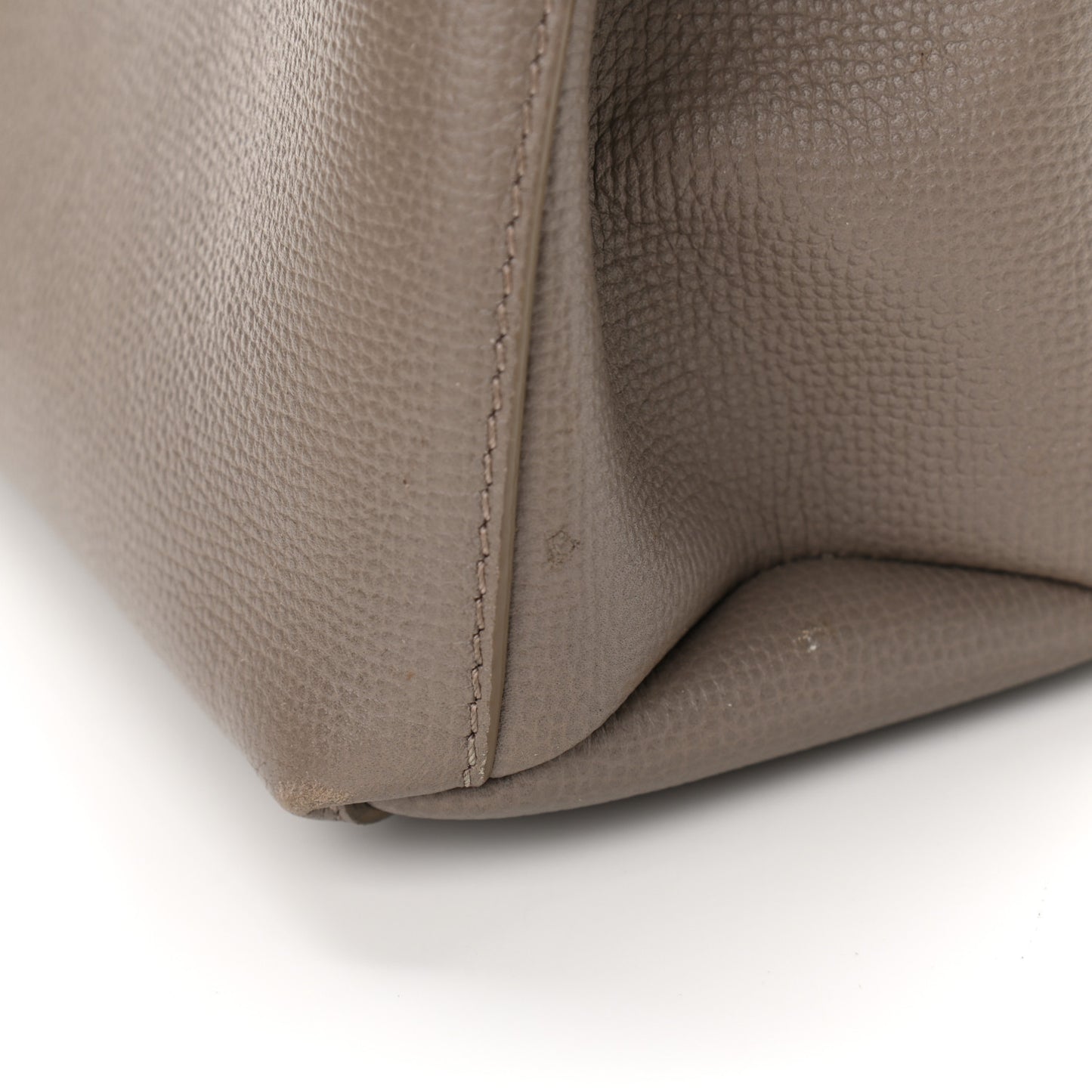 Derby Calfskin House Check Small Banner Tote Pale Taupe