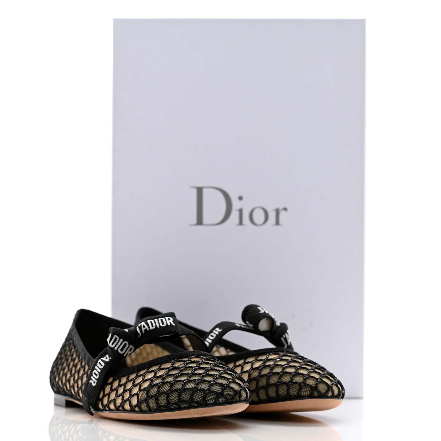 Resille Ribbon Miss J'Adior Ballet Flat 39.5 Black