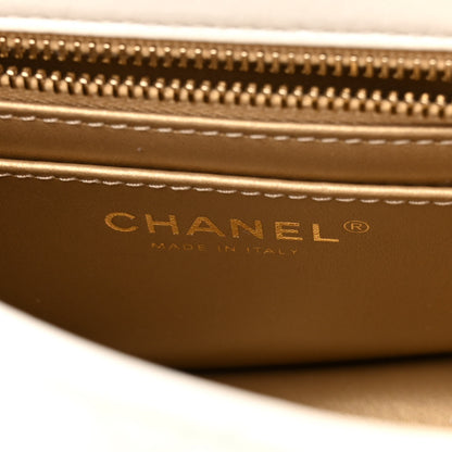 Chanel Lambskin Quilted Mini Pearl Crush Flap White 6 of 10