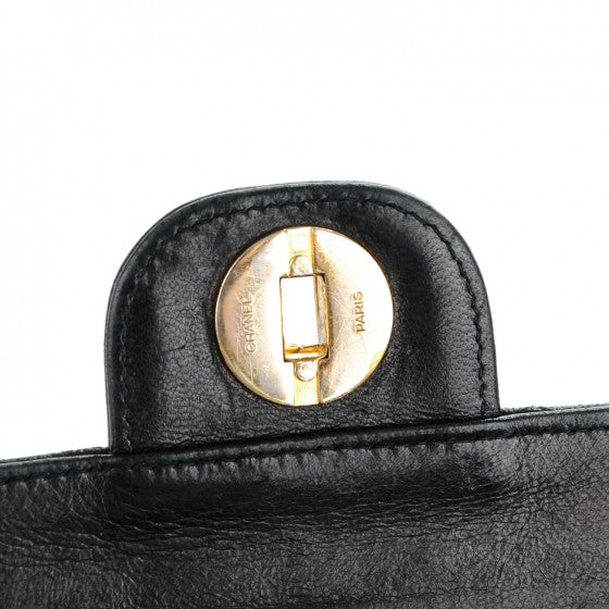 Chanel Lambskin Quilted Medium Bijoux Chain Double Flap Black 7 of 11