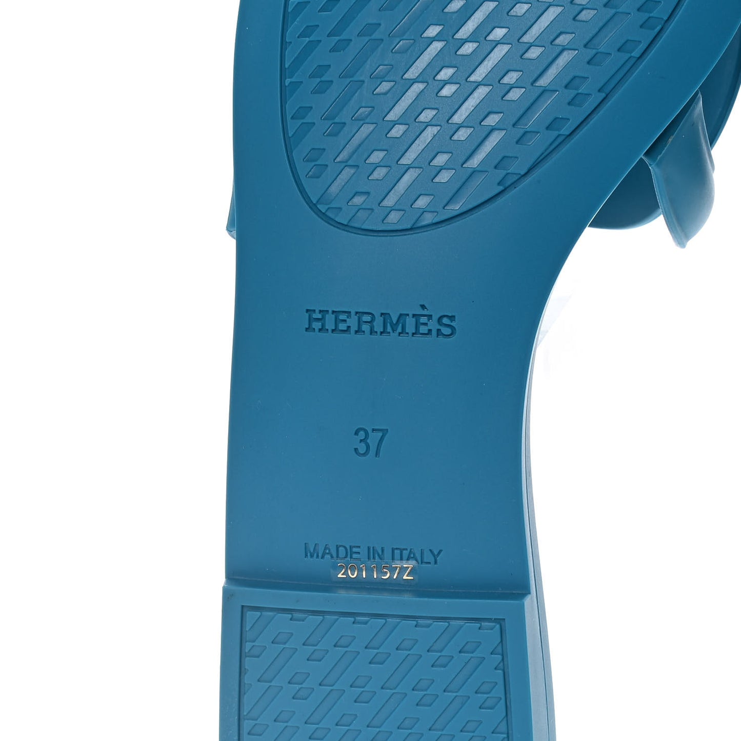 Rubber Aloha Sandals 37 Bleu Vif
