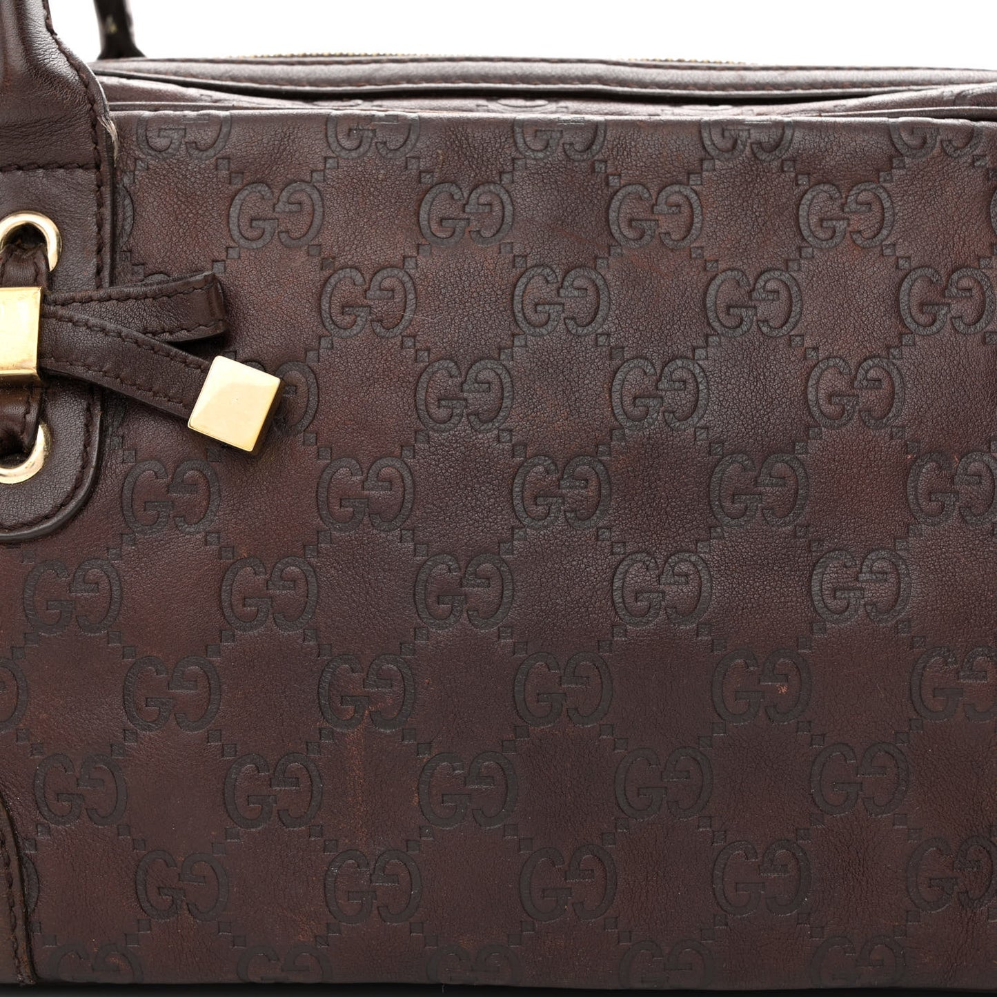 Guccissima Small Princy Satchel Brown
