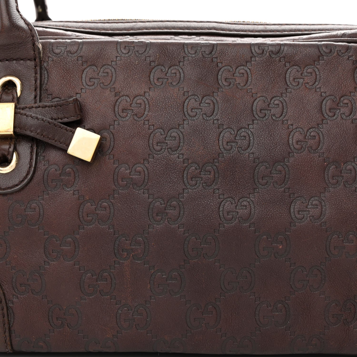 Gucci Guccissima Small Princy Satchel Brown 13 of 21