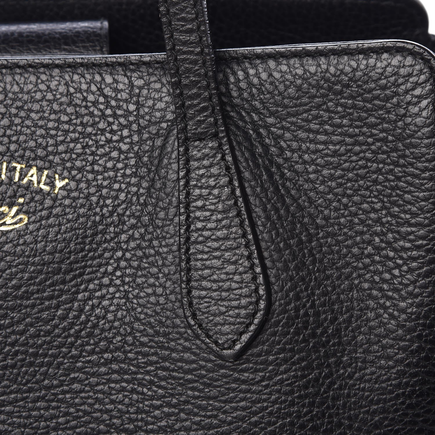 Gucci Pebbled Calfskin Small Swing Tote Black 12 of 14