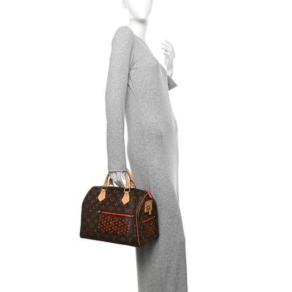 Louis Vuitton Monogram Perforated Speedy 30 Orange 2 of 11