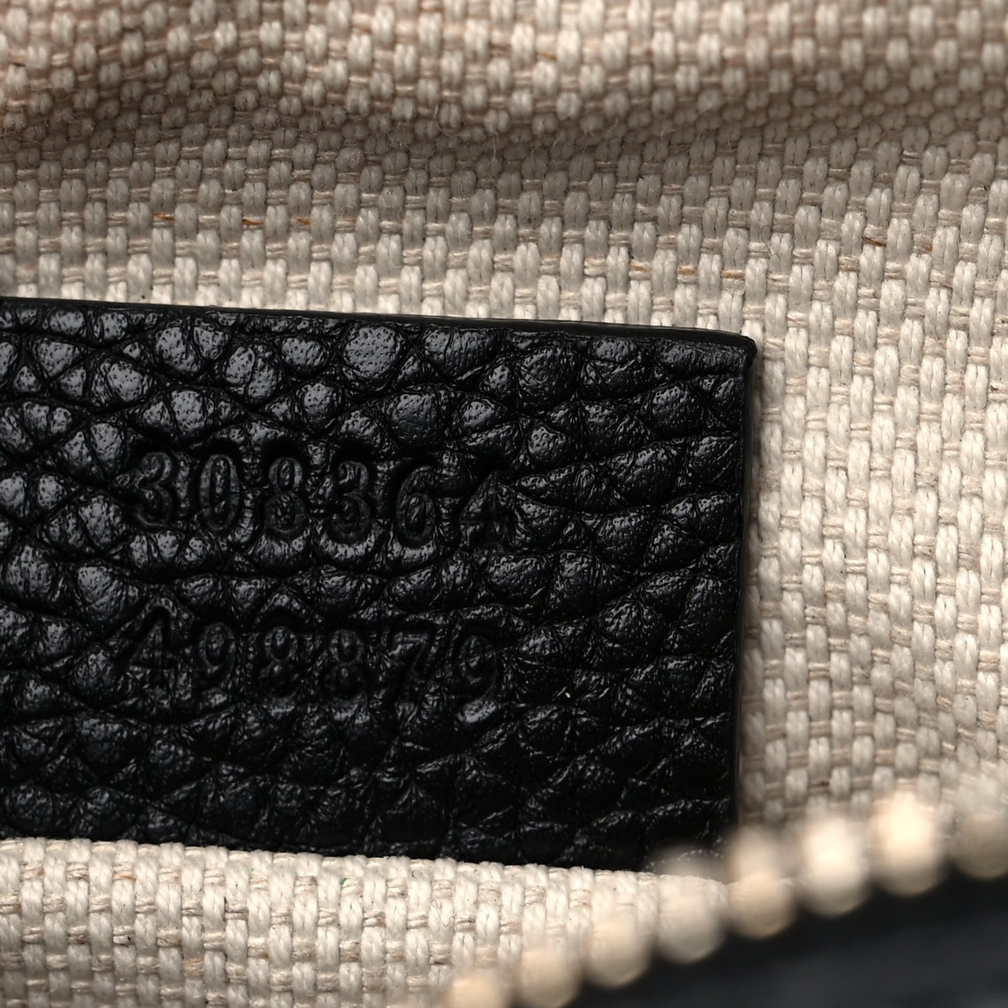 Pebbled Calfskin Small Soho Disco Bag Black