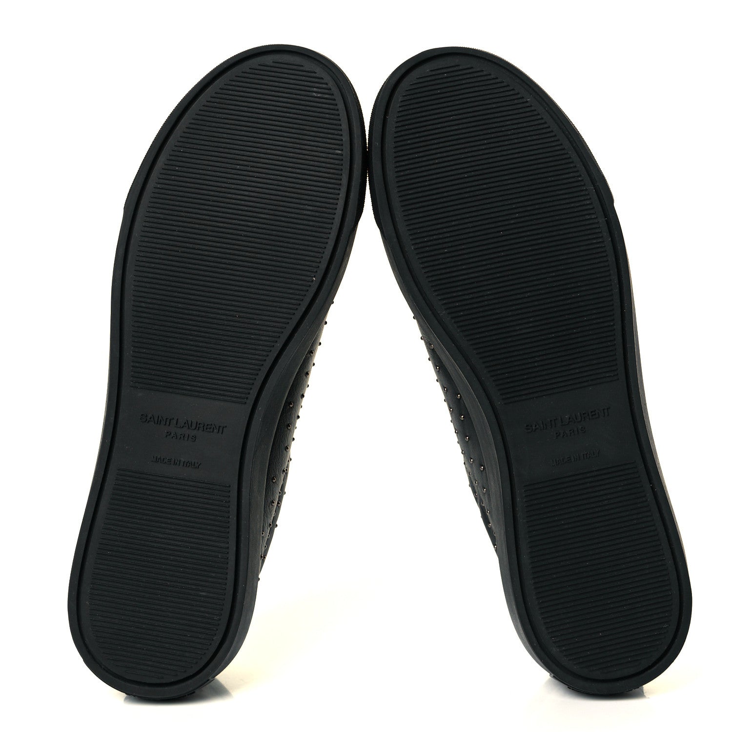 Saint Laurent Calfskin Womens Andy Pearl Low Top Sneakers 36.5 Black 6 of 9