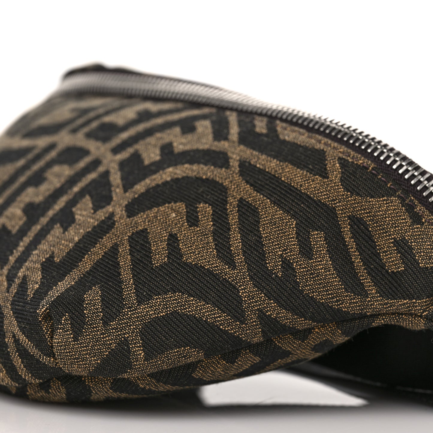 X SARAH COLEMAN Fabric Jacquard Vitello Century Matte FF Vertigo Kids Belt Bag Moro Black