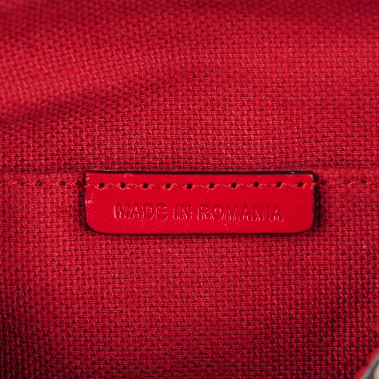 Haymarket Check Mini Blaze Crossbody Bag Red