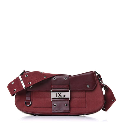 Christian Dior Canvas Calfskin Street Chic Columbus Ave Burgundy 1 of 13