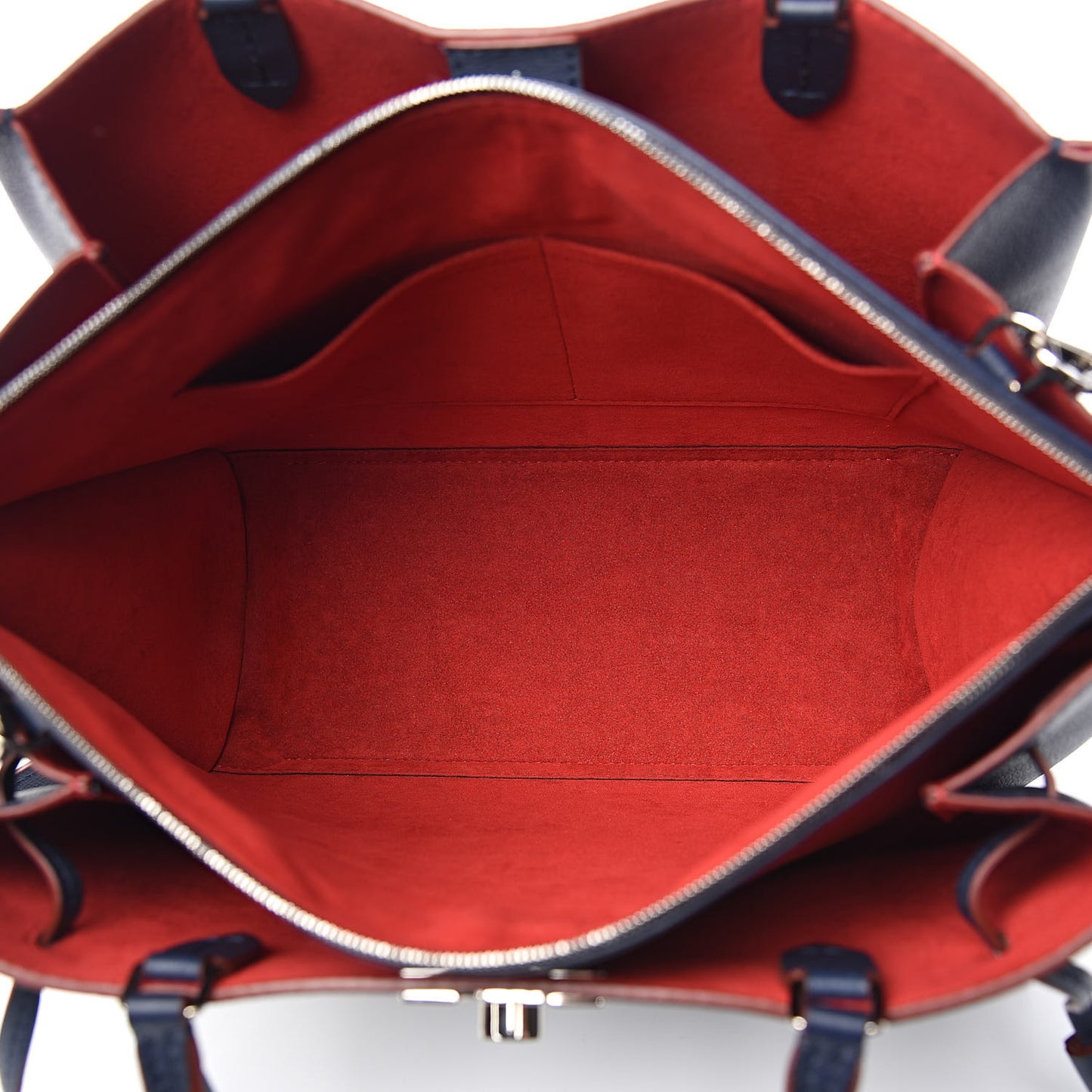 Calfskin Lockmeto Marine Rouge