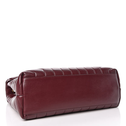 Saint Laurent Calfskin Y Quilted Monogram Medium Loulou Chain Satchel Palissandre 4 of 10