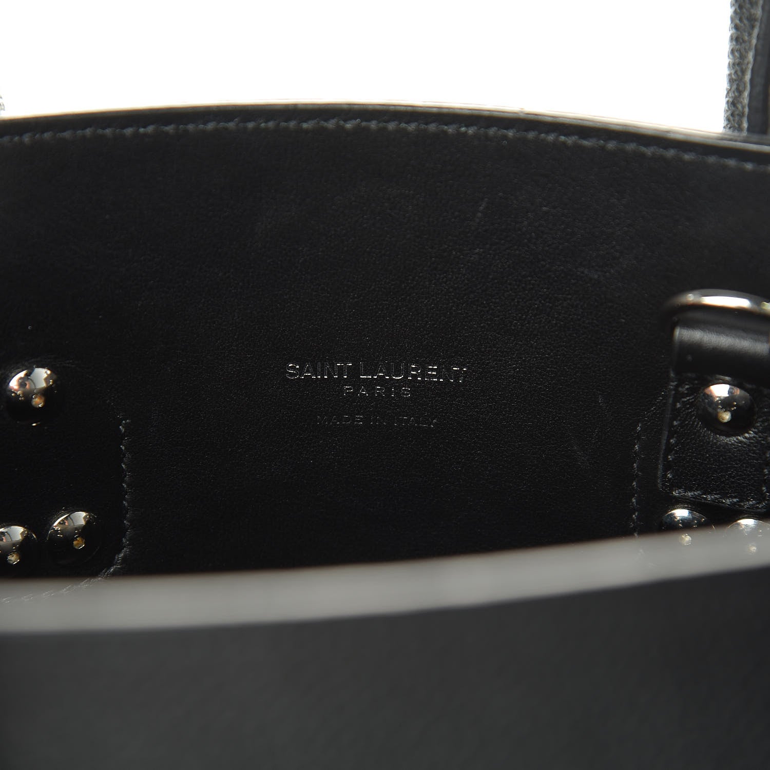 Saint Laurent Grained Calfskin Baby Sac De Jour Black 6 of 10