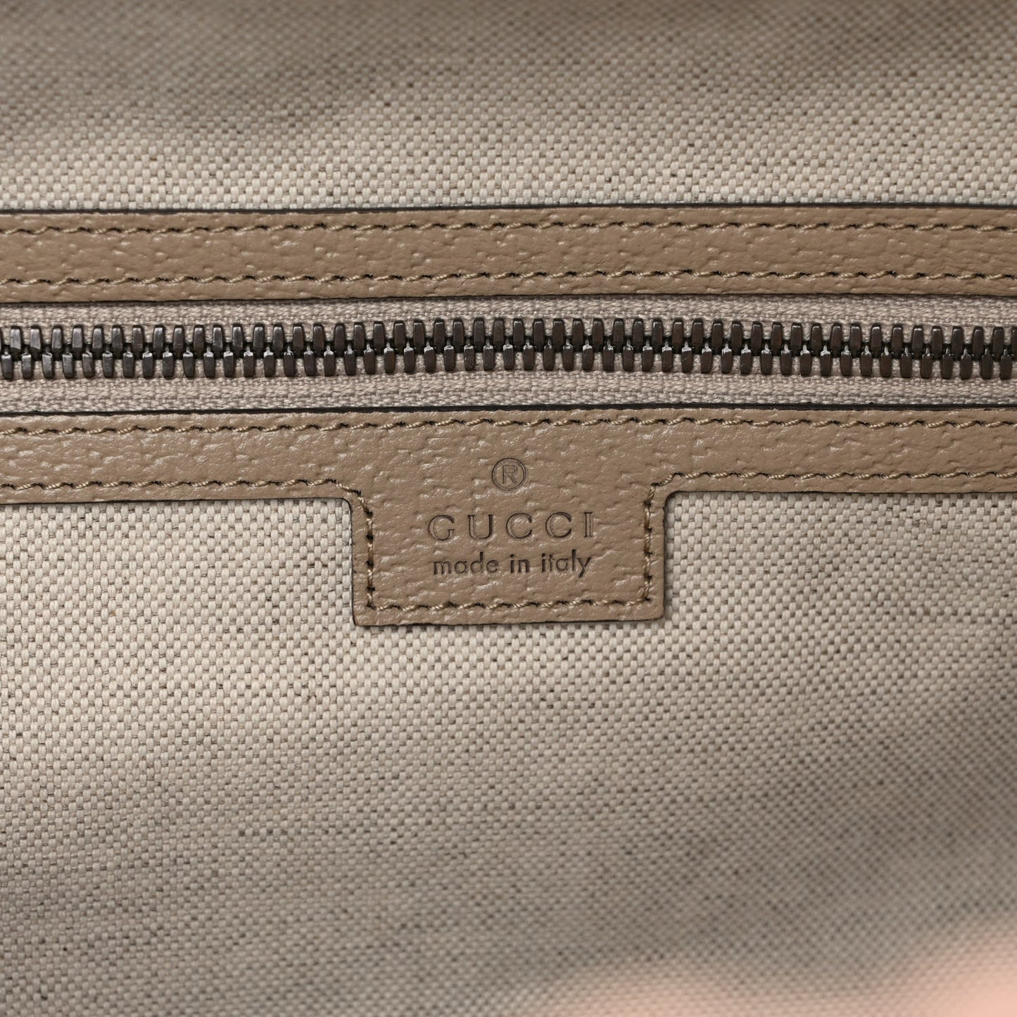 GG Supreme Monogram Textured Dollar Calfskin Web Medium Savoy Duffle Bag Beige Mystic White Oatmeal