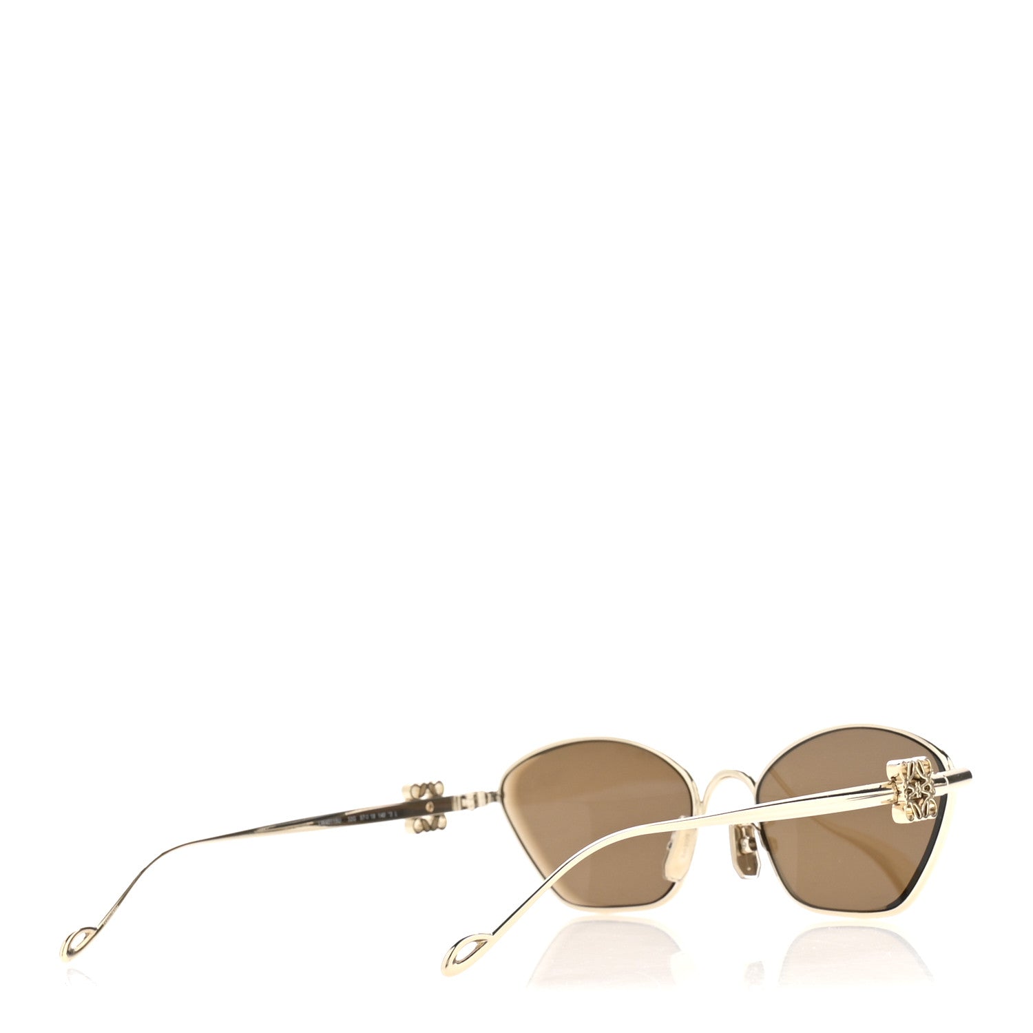 Loewe Metal Cat Eye Sunglasses LW40115U Gold Green 4 of 8